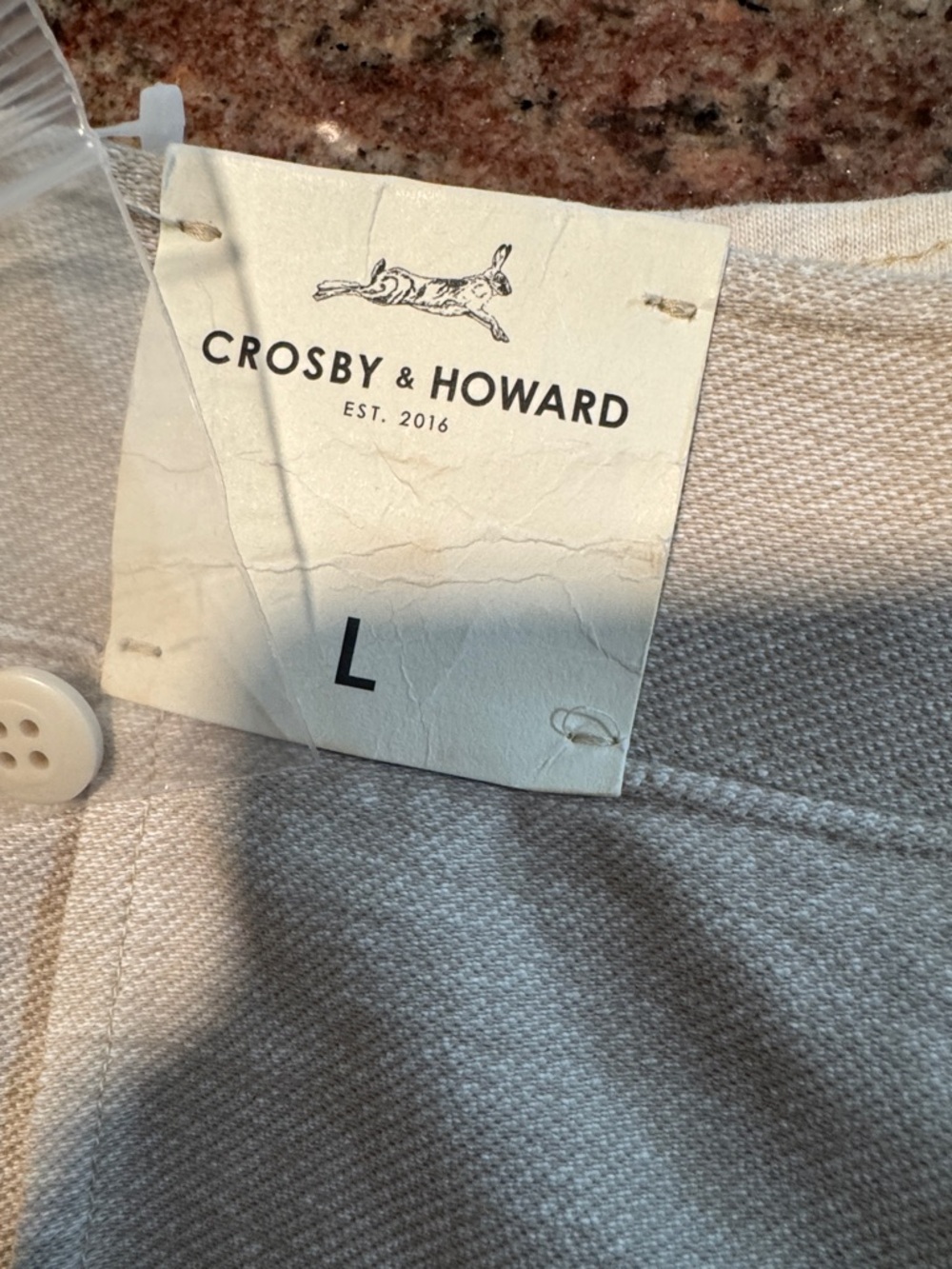Crosby & Howard Cream Knit Top - L